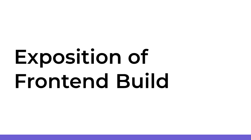 Exposition of Frontend Build Systems